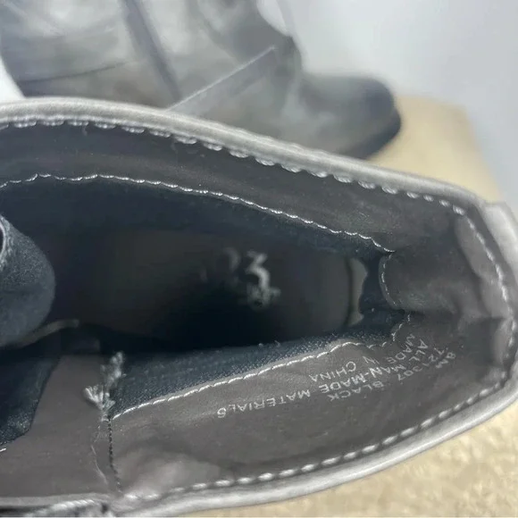 Vintage 93 Black Bianca Heeled Ankle Boot Size 8 - Picture 4 of 6